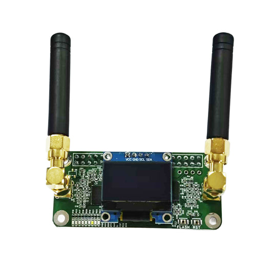 AURSINC Mini MMDVM Duplex Hotspot Board with Antenna, UHF (433-900MHz) VHF (144-146MHz) Dual Band, Supports P25 DMR YSF DSTAR NXDN POCSAG, Compatible with Raspberry Pi-Zero W/3/3B/3B+/4 (with OLED)