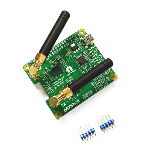 AURSINC MMDVM Duplex Hotspot Module Dual Hat V1.5.2 Support P25 DMR YSF NXDN DMR Slot 1 + Slot 2 for Raspberry Pi, Pi Zero with USB Port (Without OLED)