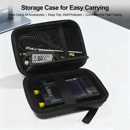 AURSINC Portable TinySA Spectrum Analyzer with 2.8" EVA Storage Case 2.8‑inch Display, 100kHz‑960MHz Frequency Range, Portable EVA Storage Bag Safeguards Unit & Accessories