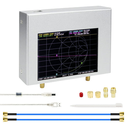AURSINC Upgraded NanoVNA V2 Plus5 (V2 PLUS4 Pro) Vector Network Analyzer 50kHz-4.4GHz Antenna Analyzer with 4'' Touchscreen Antenna Analyzer Added Bandwidth Adjustment Function