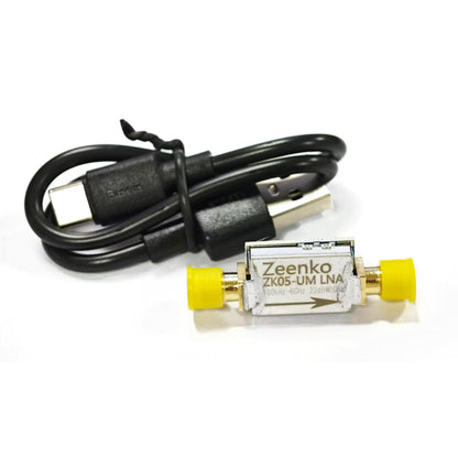 AURSINC ZK05‑UM LNA Module,100kHz‑6GHz 21dB Gain USB‑Powered Preamp Broadband Low Noise Preamp, Improves High‑frequency Sensitivity for TinySA‑ULTRA, SDR and Ham Radio Testing