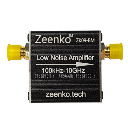 AURSINC ZK09-BM LNA Amplifier,100k-10GHz Broadband 21dB Gain for TinySA/SDR Ultra-Broadband Low Noise RF Preamp, Enhances Weak Radio Signals, Built-in 300mAh Battery, Portable for Outdoor, Field Tests