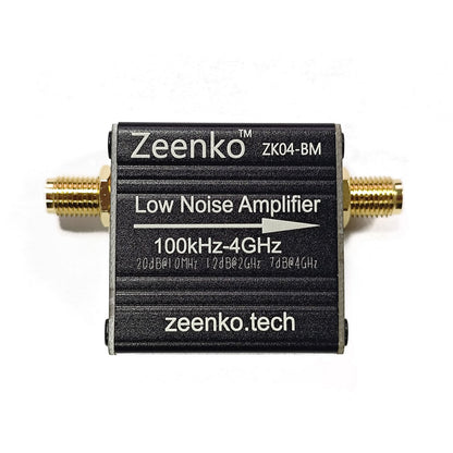 AURSINC ZK04-BM LNA Low Noise Amplifier 100k-4GHz Low Power, 20dB Gain Boosts Weak HF/VHF/UHF Signals, USB Interface Powered, Built-in 300mAh Battery for TinySA Spectrum Analyzer & SDR