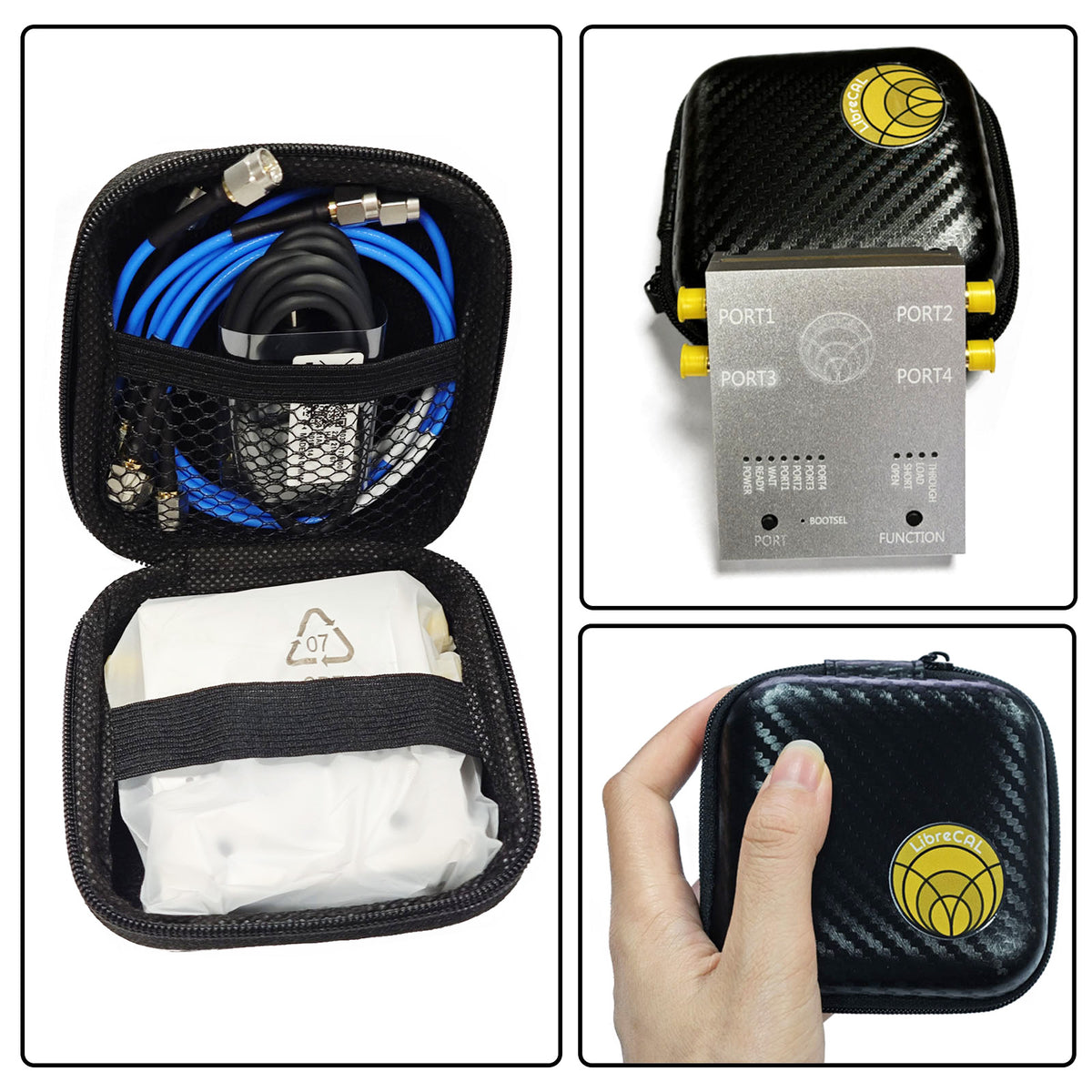 AURSINC LibreCAL Matching Electronic Calibration Kits for LibreVNA Antenna Analyzer, with Storage Bag