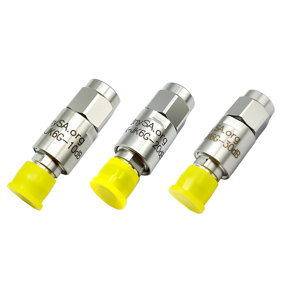AURSINC SMA RF Attenuator Kit, 3-Pack 10/20/30dB DC-6GHz 50 Ohm 2W for RF Signal Control & Receiver Protection
