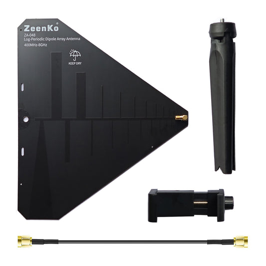 AURSINC ZA-048 LDPA Log-Periodic Dipole Array Antenna 400MHz-8GHz for Tinysa Ultra Spectrum Analyzer