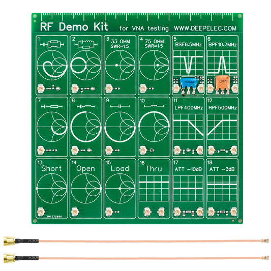 AURSINC Filter Attenuator, RF Demo Kit NanoVNA RF Tester Board for NanoVNA-H NanoVNA-F Vector Network Analyzer Kits