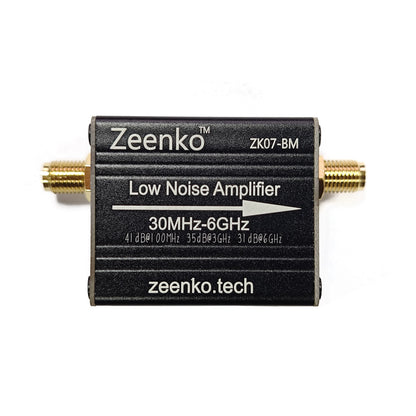 AURSINC ZK07-BM 30M-6GHz High Gain LNA Low Noise Amplifier with Battery Ultra-Low Noise, Built-in 300mAh Battery, USB Powered, Plug & Play, for TinySA Ultra SDR RF Testing Amateur Radio