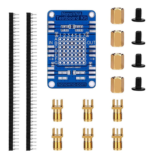 Testboard-Kit NanoVNA-Antennenanalysator, AURSINC-Test-Demo-Set-Tool, kompatibel mit DIP. Bauen Sie schnell eine einfache HF-Schaltung zusammen und bewerten Sie die Leistung auf NanoVNA H H4 