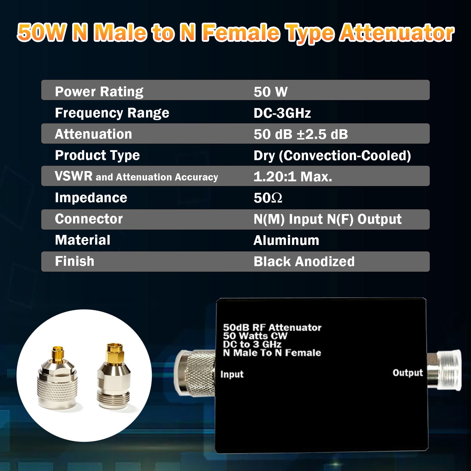 AURSINC TinySA Ultra+ ZS406 Spectrum Analyzer with 50W Attenuator, 202