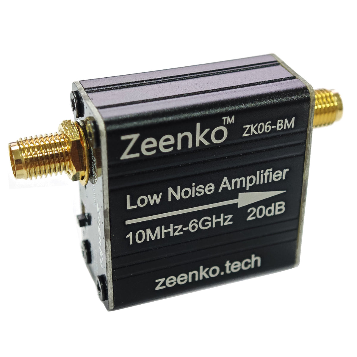 AURSINC ZK06-BM Low Noise Amplifier, 10M-6GHz Broadband 20dB Gain USB Powered, Built-in 300mAh Battery, Boost Weak Signal Sensitivity, for TinySA Ultra & SDR Software Defined Radio
