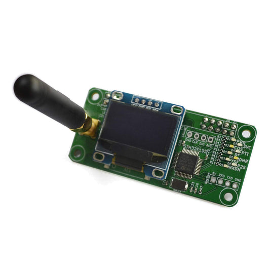 AURSINC MMDVM Hotspot Hat Board(V1.5.2) with UHF 433MHz Antenna OLED Display Aluminium Case, MMDVM Pi Hat for Raspbery Pi 3 4 3B 3B+ Zero W Zero 2W Digital Hotspot Ham Radio(Raspberry pi not Included)