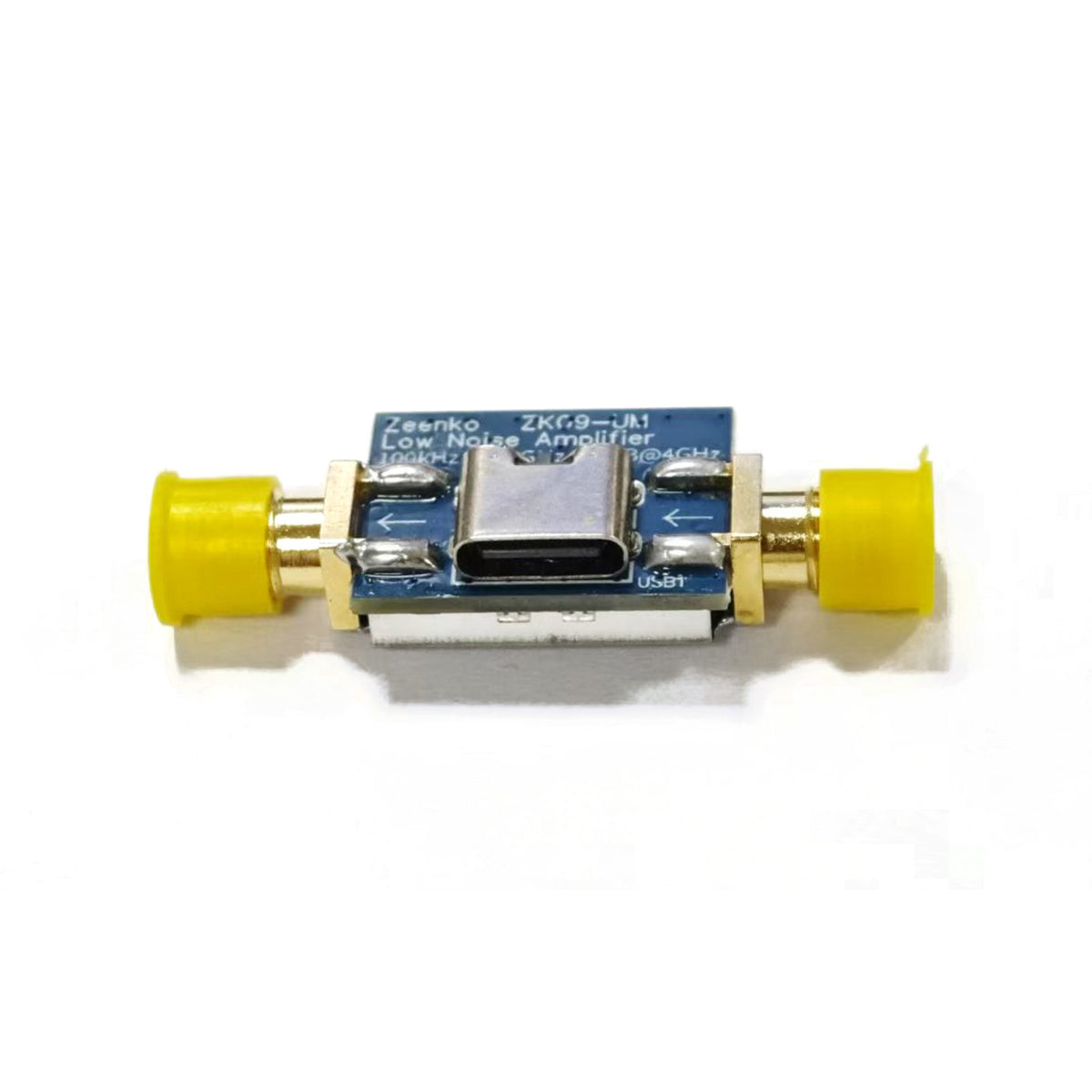 AURSINC ZK09‑UM LNA Module,100kHz‑10GHz 21dB Gain USB‑Powered Preamp Ultra‑broadband Shielded LNA Preamp, Adjustable Bias, Raise Receiving Sensitivity Fits TinySA ULTRA RF Test, SDR, Ham Radio