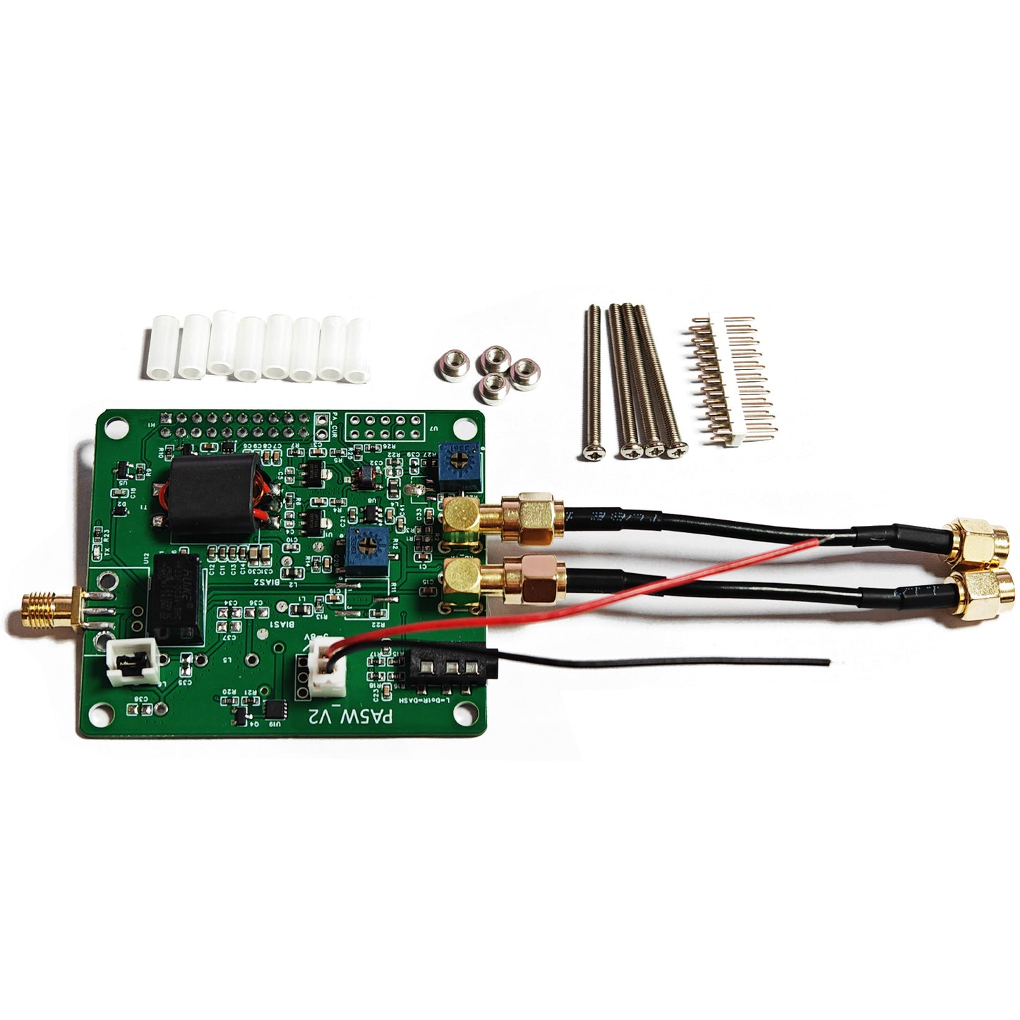 AURSINC Radioberry Preamp Board V2, A Addition to Turn The Radioberry into a Small QRP Radio, Output 1.5W-3W for HF Power Ampfier (10W-100W PA), for Raspberry pi 4,4b