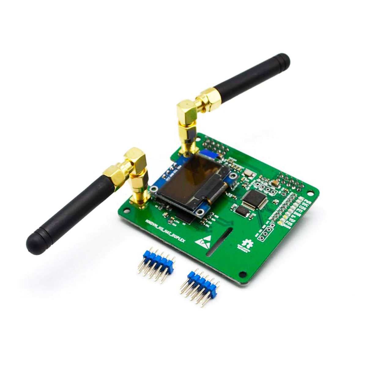 AURSINC MMDVM Duplex-Hotspot-Modul Dual Hat V1.5.2 mit 0,96 OLED-Display, unterstützt P25 DMR YSF NXDN DMR Slot 1 + Slot 2 für Raspberry Pi, Pi Zero (mit OLED) 