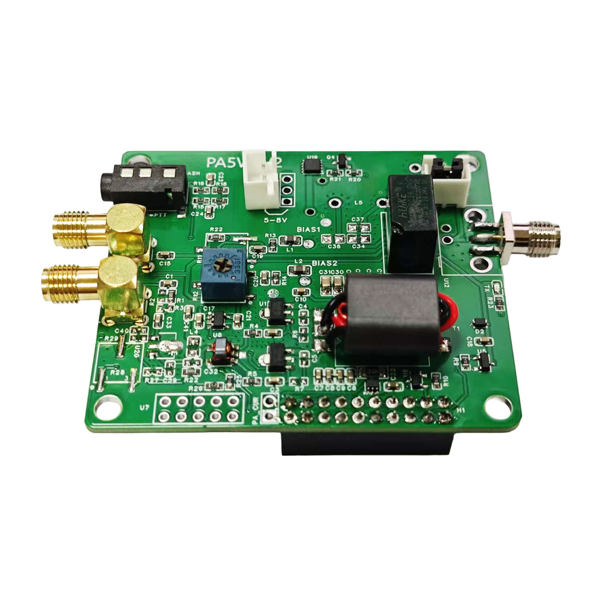 AURSINC Radioberry Preamp Board V2, eine Ergänzung, um den Radioberry in ein kleines QRP-Radio zu verwandeln, Ausgang 1,5 W – 3 W für HF-Leistungsverstärker (10 W – 100 W PA), für Raspberry Pi 4,4b 