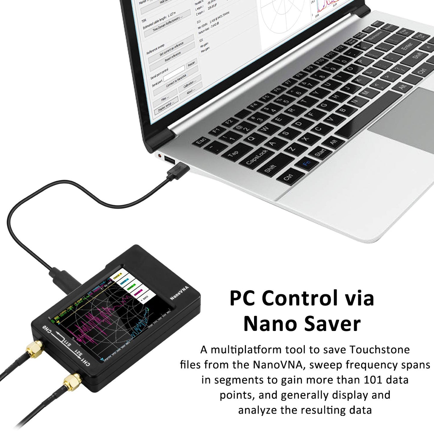 [Aktualisiert] AURSINC NanoVNA-H Vektor-Netzwerkanalysator 10 kHz - 1,5 GHz Neueste HW-Version 3.6 | HF-VHF-UHF-Antennenanalysator