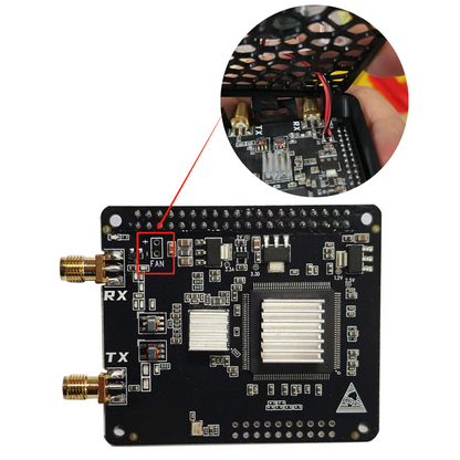 AURSINC SDR Radioberry for Raspberry Pi 4, Pi 4B, Radio Card (Raspberry Pi 4 Hat) (Radioberry with case)