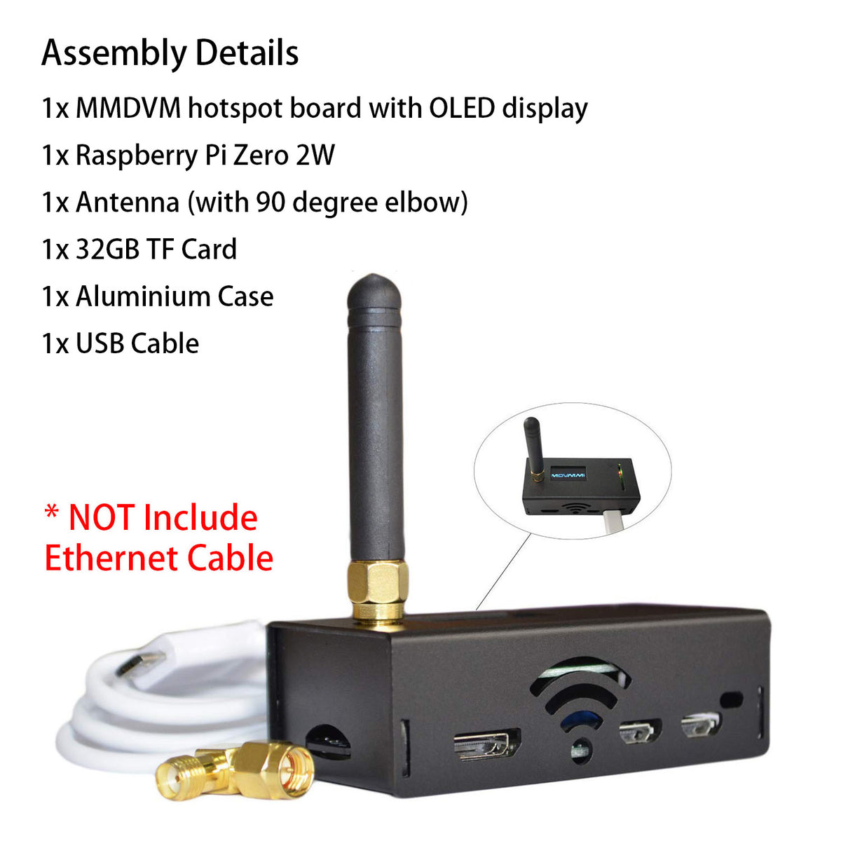 AURSINC MMDVM Hotspot Spot Radiosender WiFi Digitales Sprachmodem Funktioniert mit Raspberry Pi Zero W mit Firmware V1.5.2 UHF Unterstützt C4FM YSF POCSAG NXDN DSTAR P25 DMR 