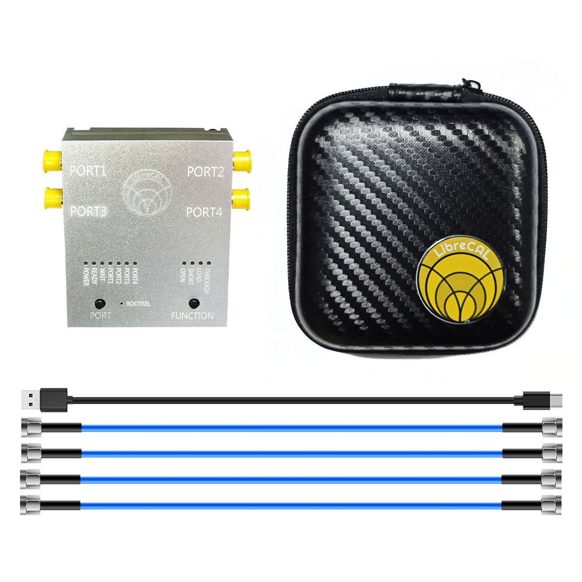 AURSINC LibreCAL Matching Electronic Calibration Kits for LibreVNA Antenna Analyzer, with Storage Bag
