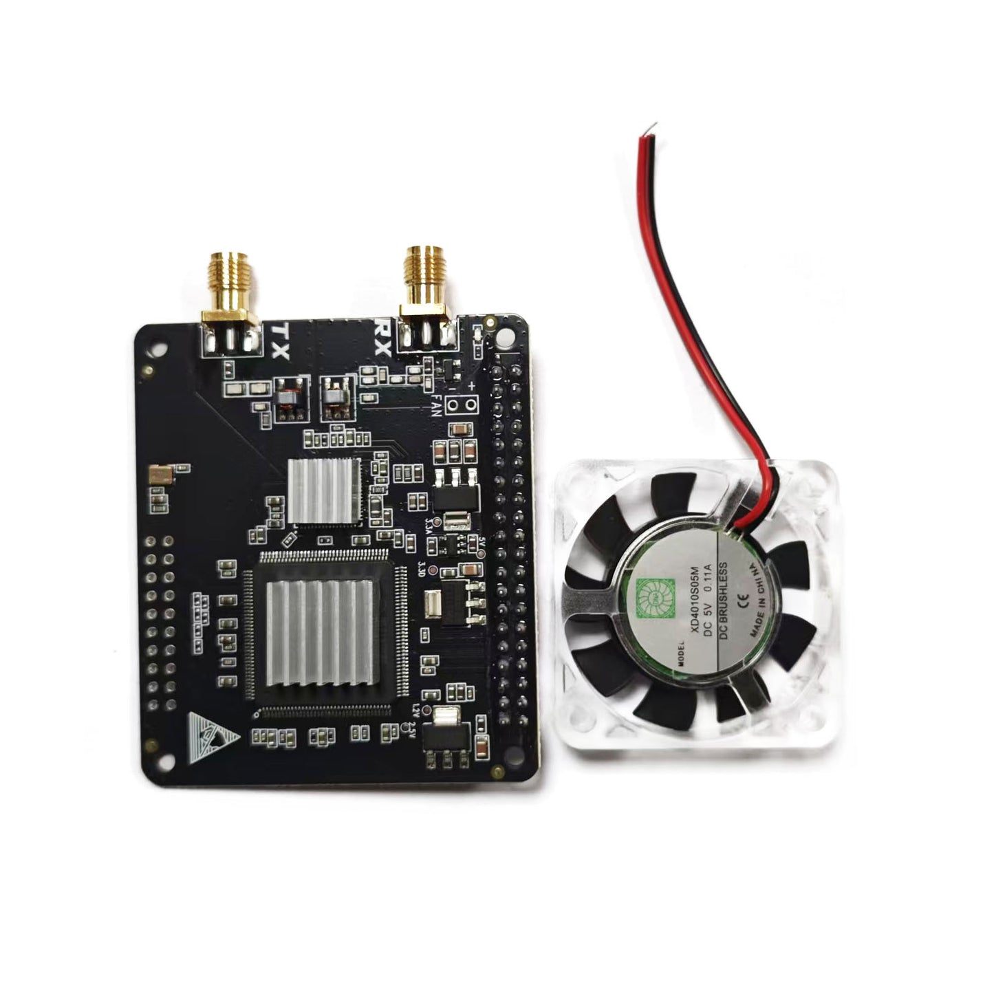 AURSINC SDR Radioberry V2.0 HF SDR Transceiver Pi Hat für Raspberry Pi 4, Radiokarte (RPi 4 Hat) Analog Devices AD9866 &amp; 10CL025 12-Bit-Breitbandmodem für Amateurfunk-SDR-Transceiver 
