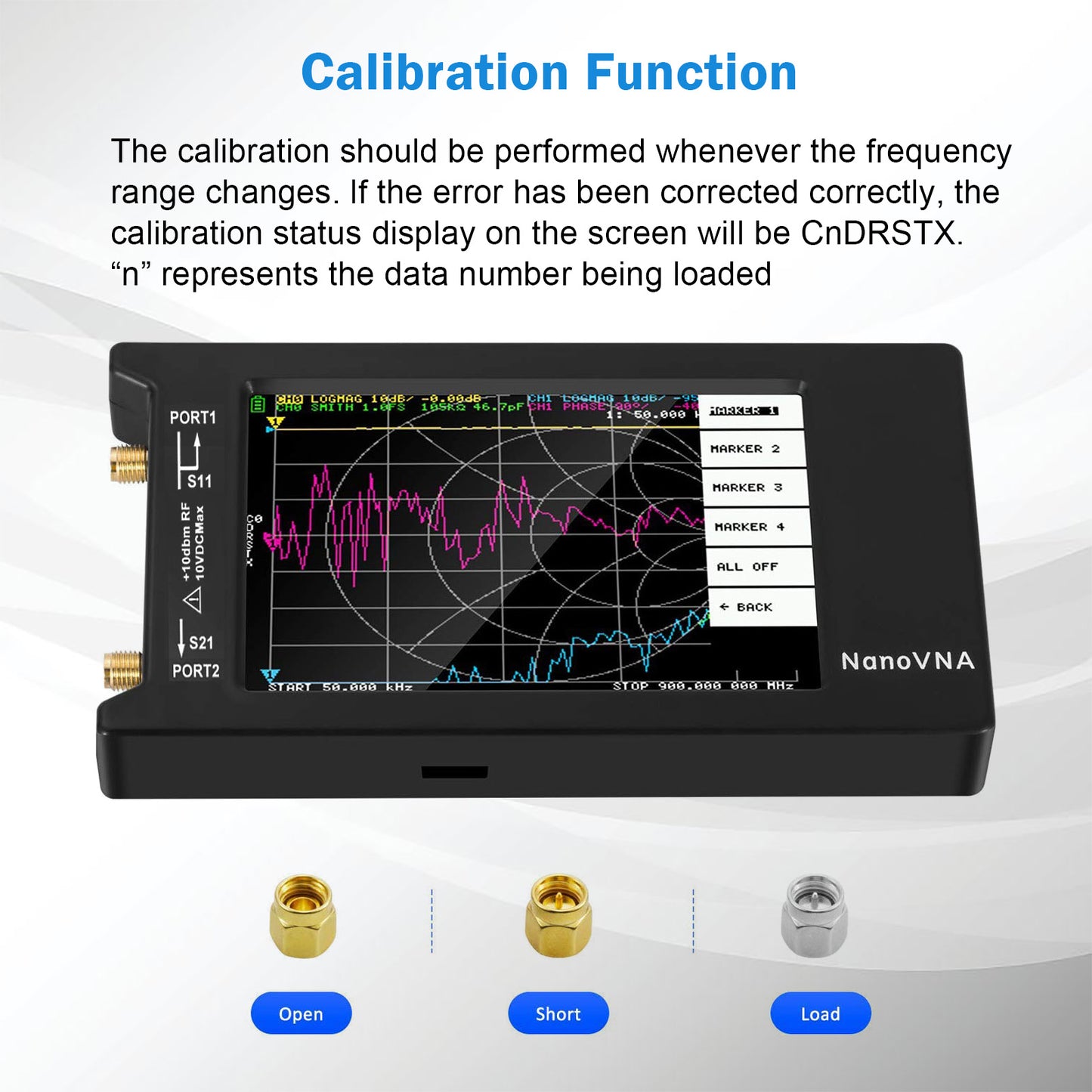 AURSINC NanoVNA-H4 Vector Network Analyzer with 32GB Card, Latest V4.4 9KHz-1.5GHz 4" Touchscreen Nano VNA Antenna Analyzer Ham Radio, HF VHF UHF Measuring S Parameters, SWR, Phase, Delay, Smith Chart