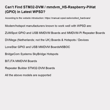 AURSINC MMDVM Duplex Hotspot WiFi Digital Voice Modem with RPi Zero W Fully Assembled Duplex Hotspot with RPi Zero W, Support Pi‑Star/WPSD, Supports DMR YSF P25 DSTAR NXDN C4FM, Pi-Star/WPSD