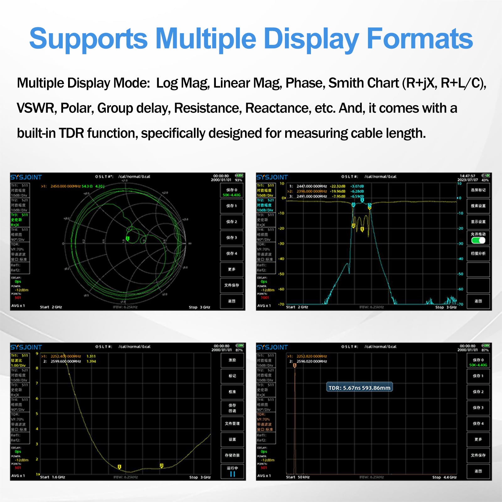 AURSINC 7inch NanoVNA SV4401A Vector Network Analyzer, 50KHz-4.4GHz An
