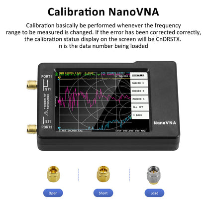 [Aktualisiert] AURSINC NanoVNA-H Vektor-Netzwerkanalysator 10 kHz - 1,5 GHz Neueste HW-Version 3.6 | HF-VHF-UHF-Antennenanalysator