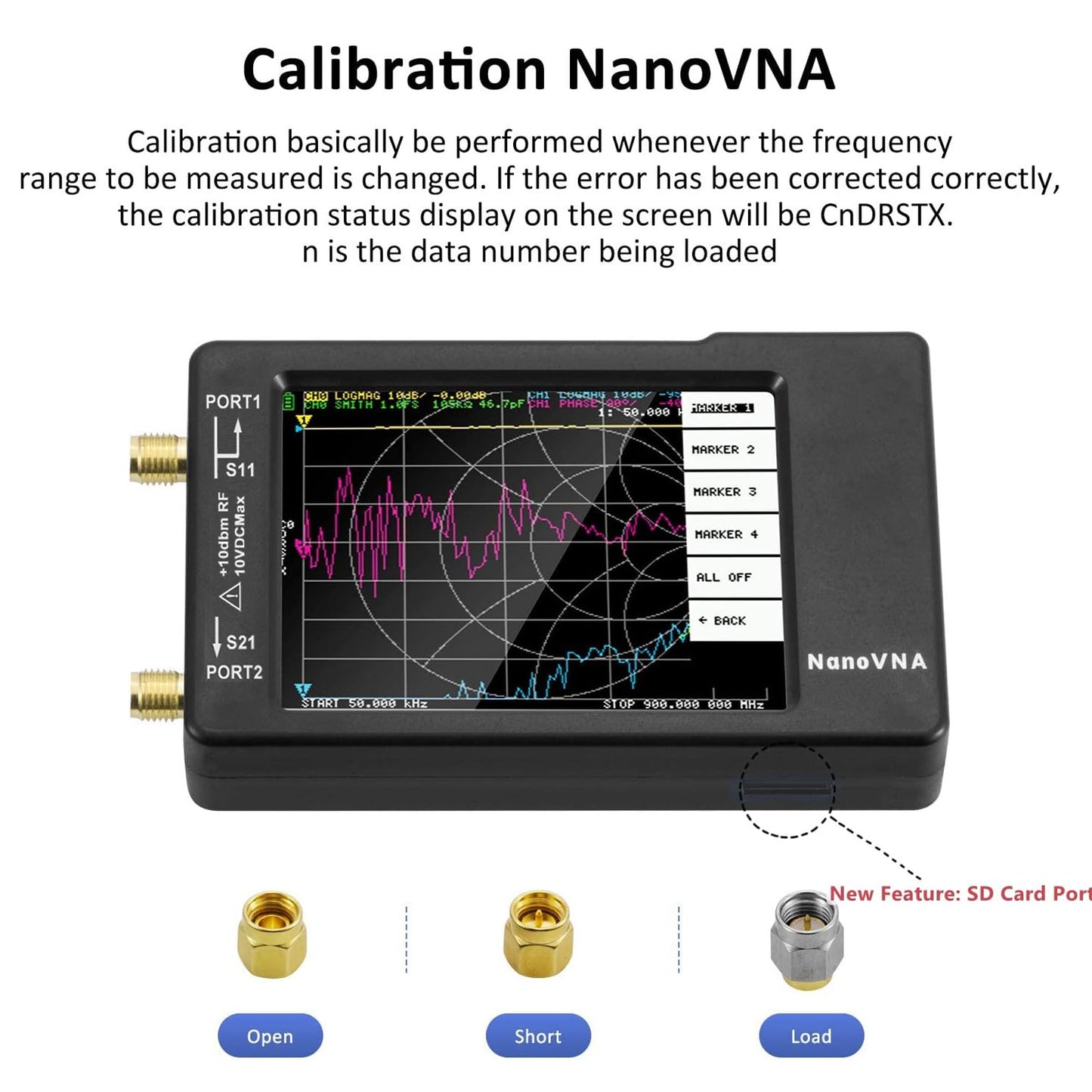 [Aktualisiert] AURSINC NanoVNA-H Vektor-Netzwerkanalysator 10 kHz - 1,5 GHz Neueste HW-Version 3.6 | HF VHF UHF Antennenanalysator Amateurfunk (NANOVNA-H mit 32 GB SD-Karte)