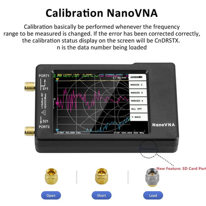 [Aktualisiert] AURSINC NanoVNA-H Vektor-Netzwerkanalysator 10 kHz - 1,5 GHz Neueste HW-Version 3.6 | HF VHF UHF Antennenanalysator Amateurfunk (NANOVNA-H mit 32 GB SD-Karte)