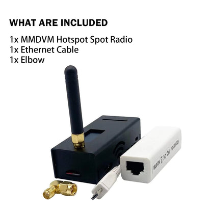 AURSINC MMDVM Hotspot Spot Radio WiFi Digital Voice Modem Work Contained with Raspberry Pi Zero W with Firmware V4.1.5 UHF VHF, Supports C4FM YSF NXDN DSTAR P25 DMR (with Ethernet Cable)