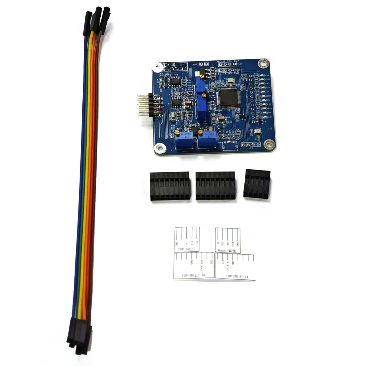 AURSINC MMDVM Digital Trunk Repeater Board STM32-DVM (405 RPT), 460800 Baud GPIO/USB-based Repeater/Hotspot Board, Supports DMR D-Star YSF P25 NXDN FM, Compatible with RPi 3B, 3B+, Pi Zero, 4, 5