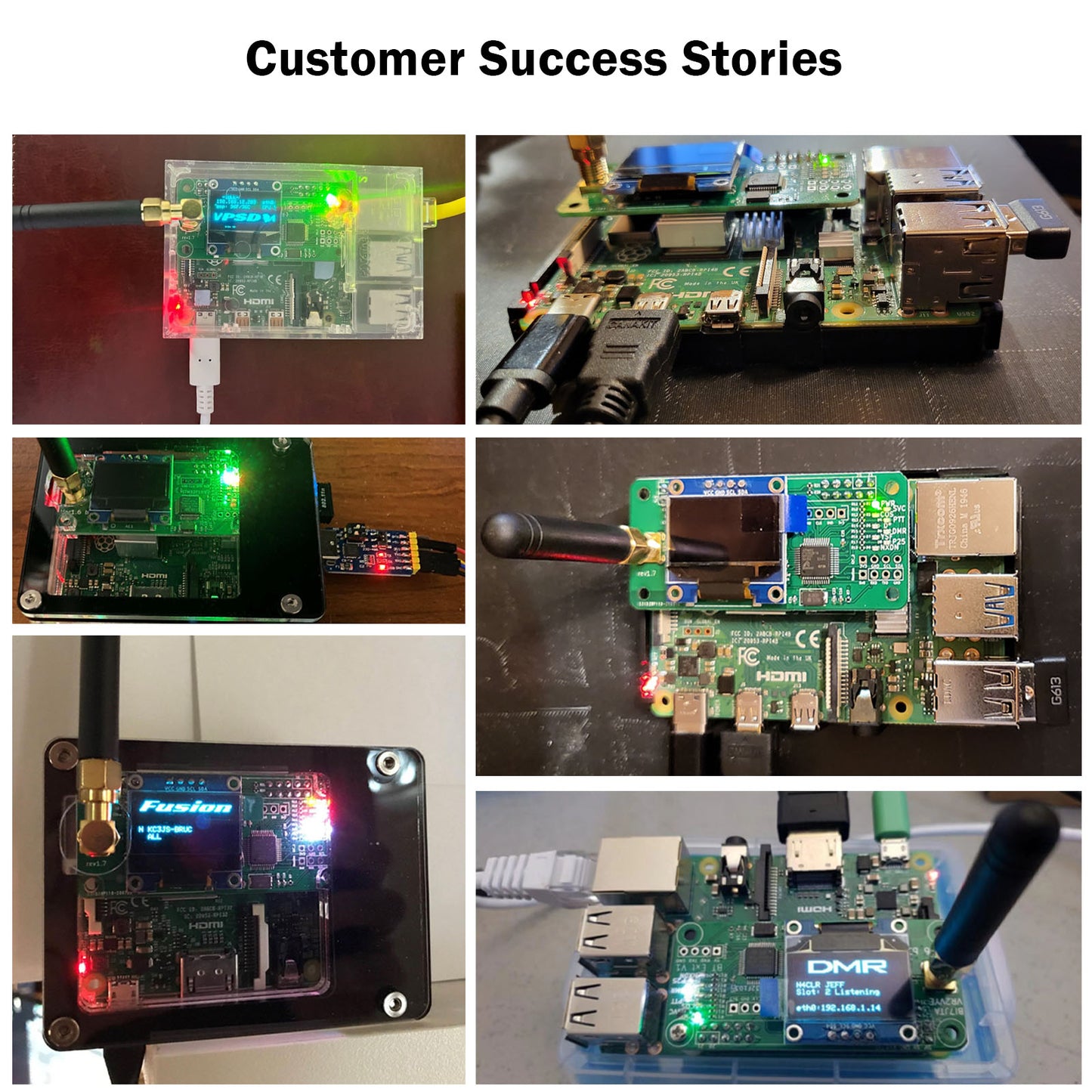 AURSINC MMDVM Hotspot Board (V1.5.2) + Antenna Support UHF VHF Support P25 DMR YSF DSTAR NXDN POCSAG for Raspberry Pi-Zero W, 2W, Pi 3, 3B, 3B+, 4, 5 (with OLED)