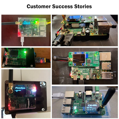 AURSINC MMDVM Hotspot Board (V1.5.2) + Antenna Support UHF VHF Support P25 DMR YSF DSTAR NXDN POCSAG for Raspberry Pi-Zero W, 2W, Pi 3, 3B, 3B+, 4, 5 (with OLED)