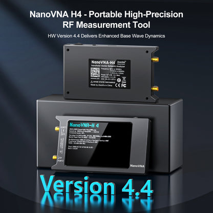 AURSINC NanoVNA H4 Vector Network Analyzer, Lastest V4.4 9kHz-1.5GHz 4" Antenna Analyzer, with EVA Hard Shell Protective Storage Bag for Antenna Analyzer, Shockproof, Waterproof, with Carry Strap