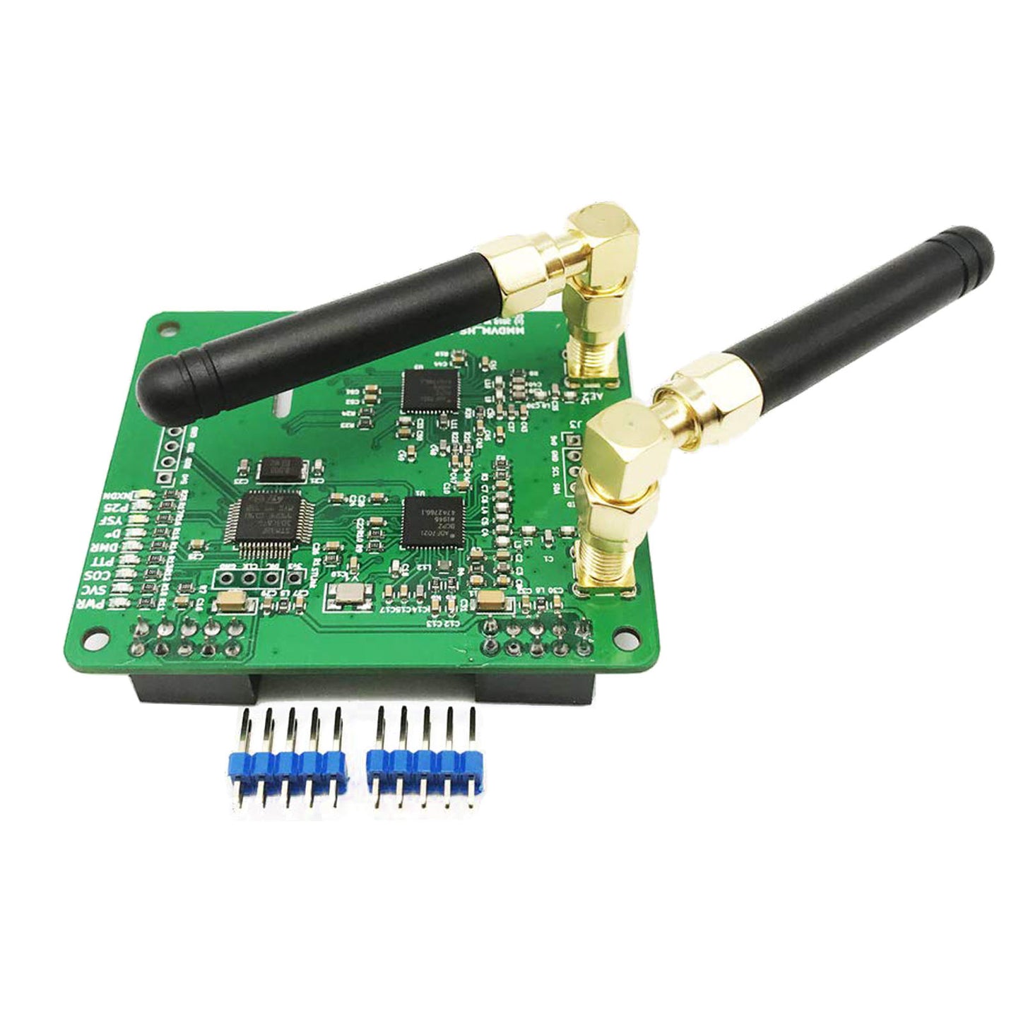 AURSINC MMDVM Duplex-Hotspot-Modul Dual Hat V1.5.2 unterstützt P25 DMR YSF NXDN DMR Steckplatz 1 + Steckplatz 2 für Raspberry Pi, Pi Zero (ohne OLED und USB-Anschluss) 