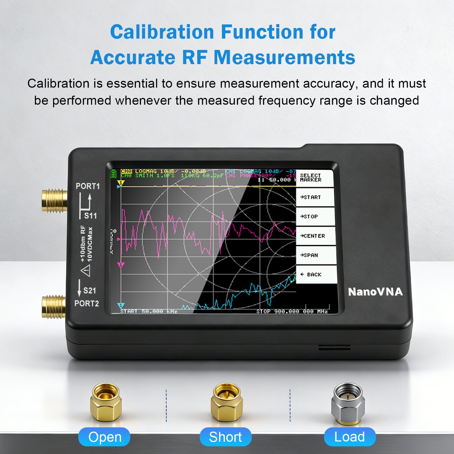 [Upgraded] AURSINC NanoVNA-H Vector Network Analyzer 9KHz -1.5GHz Latest HW V3.7 HF VHF UHF Antenna Analyzer, Measuring S Parameters, SWR, Phase, Delay, Smith Chart