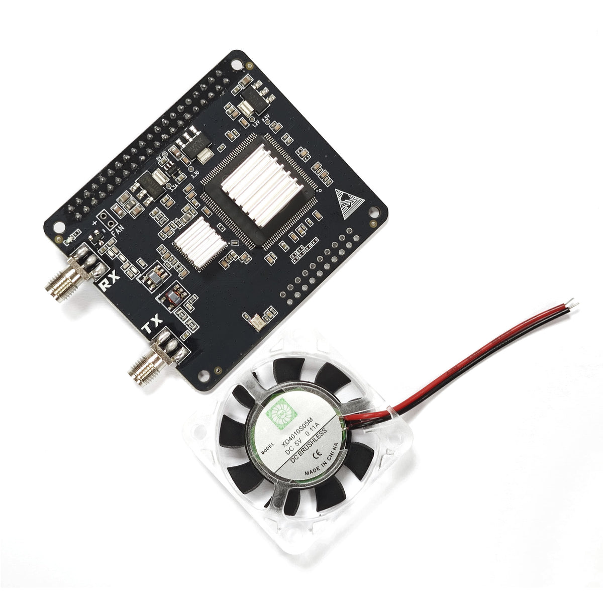 AURSINC SDR Radioberry V2.0 HF SDR Transceiver Pi Hat für Raspberry Pi 4, Radiokarte (RPi 4 Hat) Analog Devices AD9866 &amp; 10CL025 12-Bit-Breitbandmodem für Amateurfunk-SDR-Transceiver 