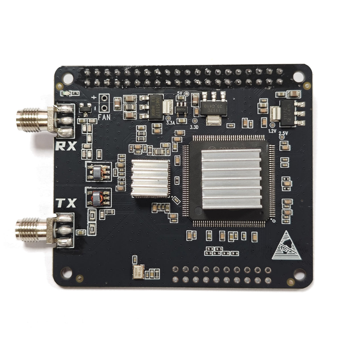 AURSINC SDR Radioberry V2.0 HF SDR Transceiver Pi Hat für Raspberry Pi 4, Radiokarte (RPi 4 Hat) Analog Devices AD9866 &amp; 10CL025 12-Bit-Breitbandmodem für Amateurfunk-SDR-Transceiver 
