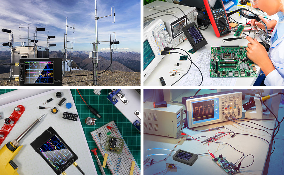 [Upgraded] AURSINC NanoVNA-H Vector Network Analyzer 9KHz -1.5GHz Latest HW V3.7 HF VHF UHF Antenna Analyzer, Measuring S Parameters, SWR, Phase, Delay, Smith Chart