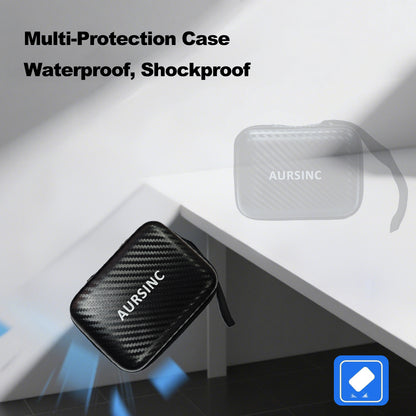 AURSINC 2.8 Inch Protective Case for NanoVNA H/TinySA, Waterproof Shockproof EVA Hard Shell Storage Bag with Carry Strap, Protective Divider, Secure Fit for Antenna Analyzer and Spectrum Analyzer