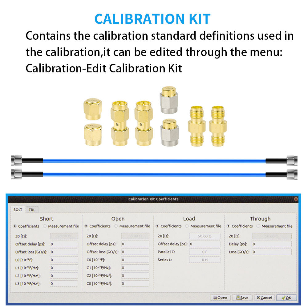 AURSINC LibreVNA 2.0 Vector Network Analyzer, 100KHz-6GHz Professional Antenna Analyzer Measuring Full S Parameters with External Reference Input/Output, USB Based Full 2-Port Interface