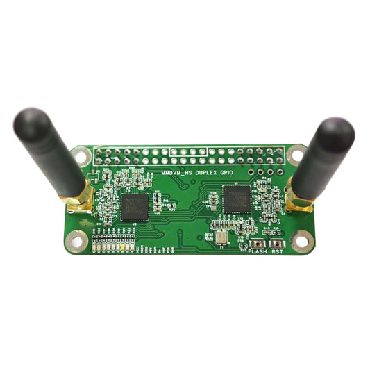 AURSINC Mini MMDVM Duplex Hotspot Board with Antenna, UHF (433-900MHz) VHF (144-146MHz) Dual Band, Supports P25 DMR YSF DSTAR NXDN POCSAG, Compatible with Raspberry Pi-Zero W/3/3B/3B+/4 (without OLED)