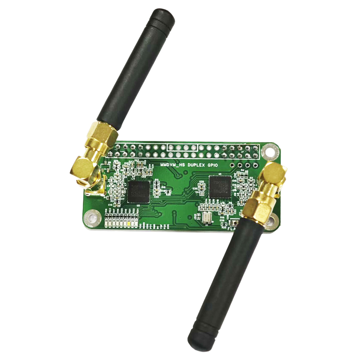AURSINC Mini MMDVM Duplex Hotspot Board with Antenna, UHF (433-900MHz) VHF (144-146MHz) Dual Band, Compatible with Raspberry Pi-Zero W/3/3B/3B+/4 (without OLED)