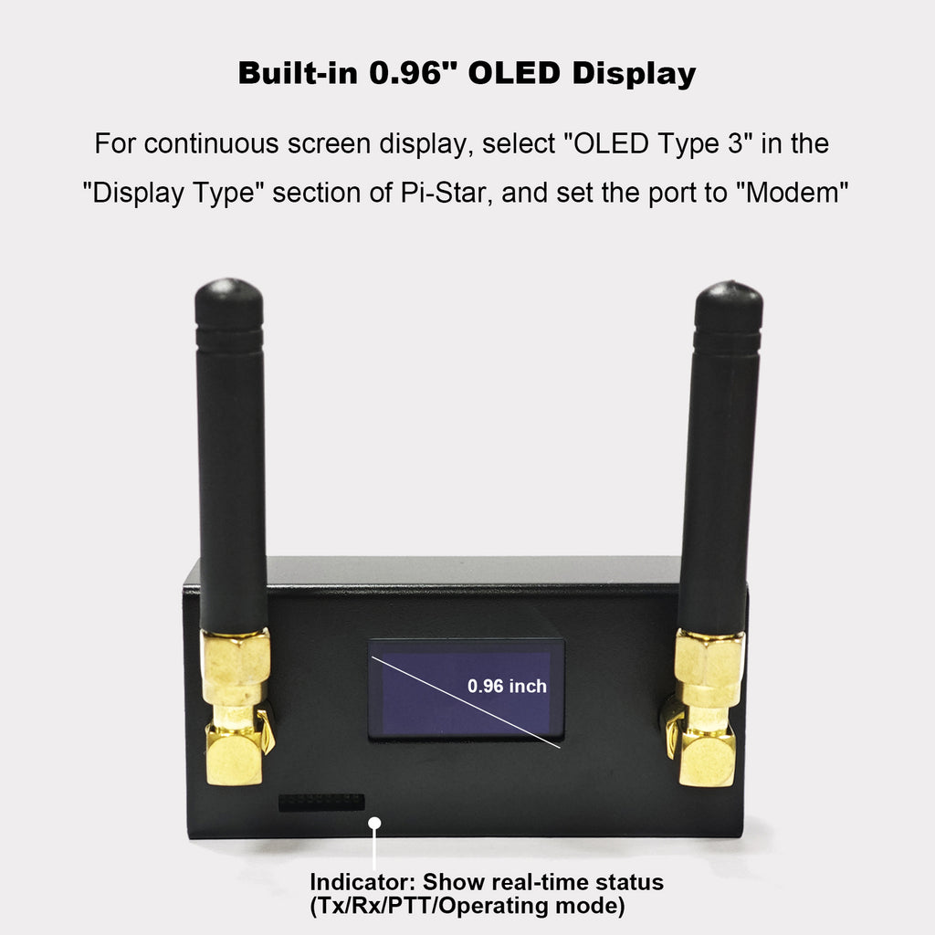 AURSINC MMDVM Duplex Hotspot Spot Radio Station WiFi Digital Voice Modem Work Contained with Raspberry Pi Zero 2W, Supports C4FM YSF POCSAG NXDN DSTAR P25 DMR, Pi-Star/WPSD, 2025 Upgraded