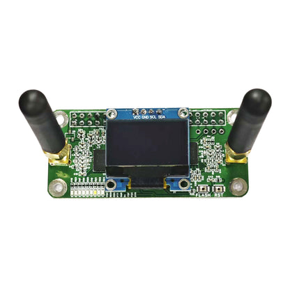 AURSINC Mini MMDVM Duplex Hotspot Board with Antenna, UHF (433-900MHz) VHF (144-146MHz) Dual Band, Supports P25 DMR YSF DSTAR NXDN POCSAG, Compatible with Raspberry Pi-Zero W/3/3B/3B+/4 (with OLED)