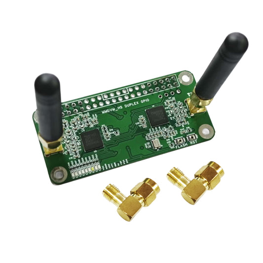 AURSINC Mini MMDVM Duplex Hotspot Board with Antenna, UHF (433-900MHz) VHF (144-146MHz) Dual Band, Supports P25 DMR YSF DSTAR NXDN POCSAG, Compatible with Raspberry Pi-Zero W/3/3B/3B+/4 (without OLED)