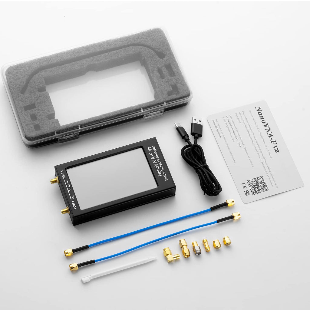 AURSINC NanoVNA-F V2 Vector Network Analyzer 4.3inch 50KHz-3GHz HF VHF UHF Antenna Analyzer, 5000mAh Battery