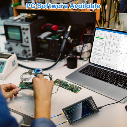 Verbesserter NanoVNA-F V3 Vektor-Netzwerkanalysator 4,3" 1 MHz–6 GHz Antennenanalysator Messung der S-Parameter Spannung Stehwellenverhältnis SWR, Phase, Verzögerung, Smith-Diagramm Unterstützung RTC Echtzeit 